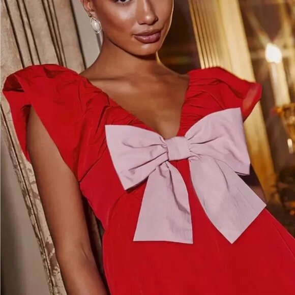 Butterfly Bow Mini Dress - Picture 3 of 3